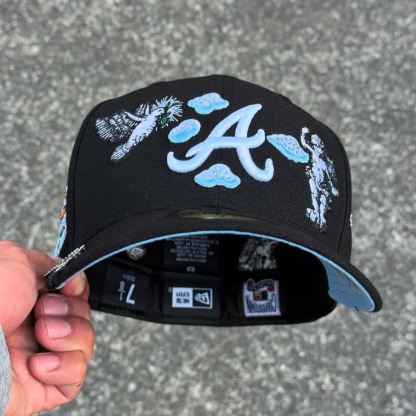 NEW ERA ATLANTA BRAVES HEAVENLY CITY EMBROIDERED CASUAL BASEBALL CAP-Maverick