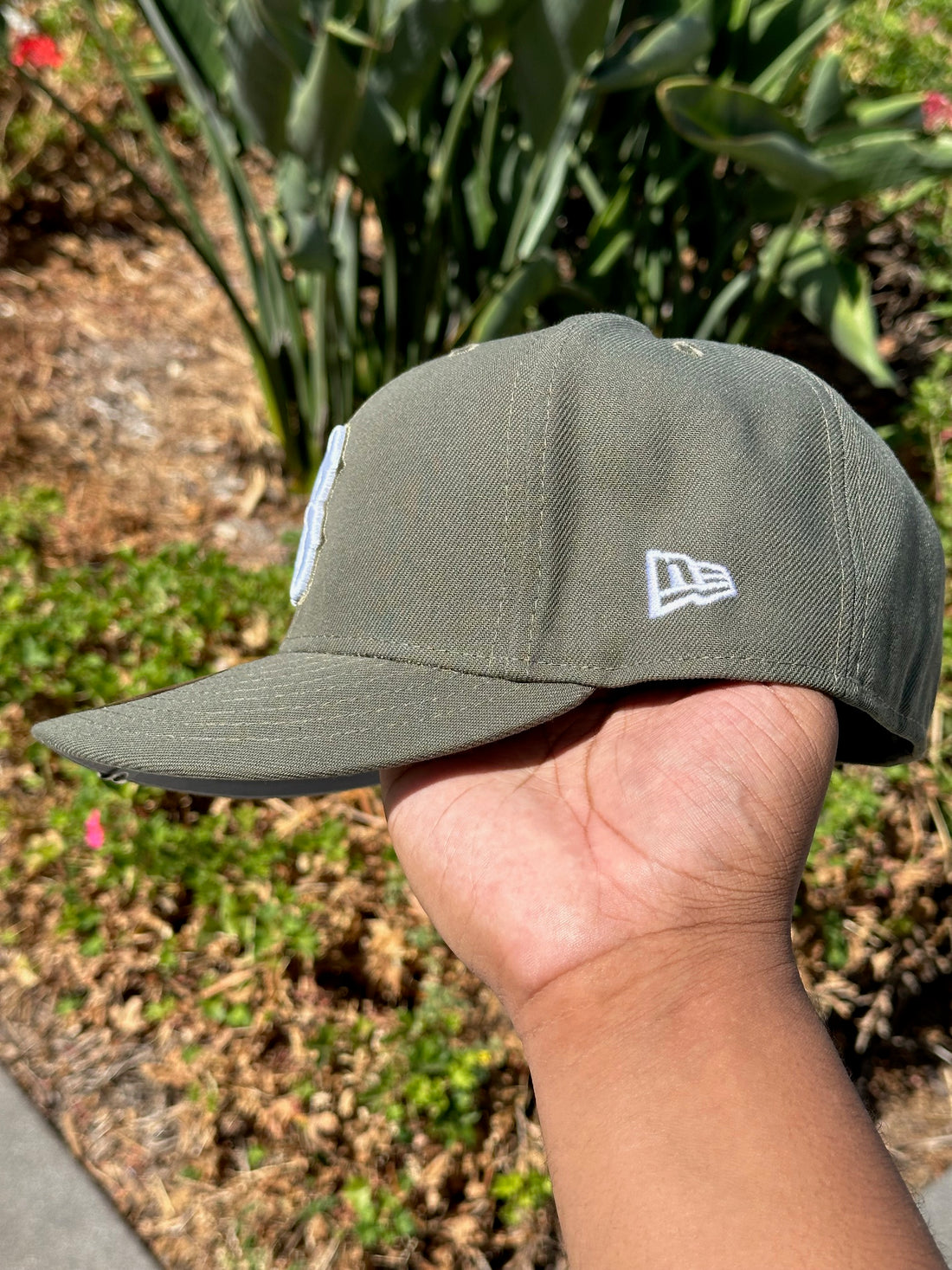 NEW ERA EXCLUSIVE 59FIFTY OLIVE BOSTON RED SOX-Maverick