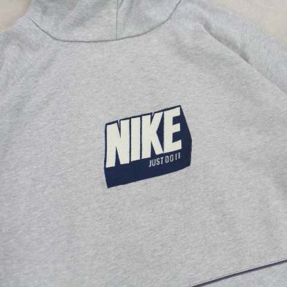 RARE 2000s  ‘Just Do It’ Hoodie Grey-Maverick