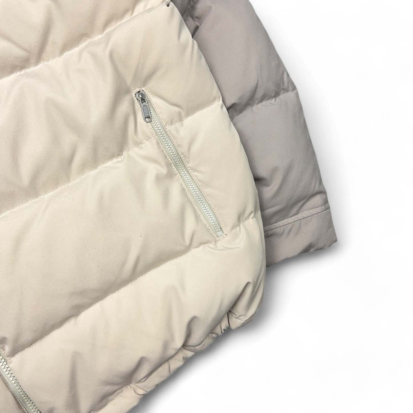 Vintage Y2K Puffer Daunenjacke Beige-Maverick