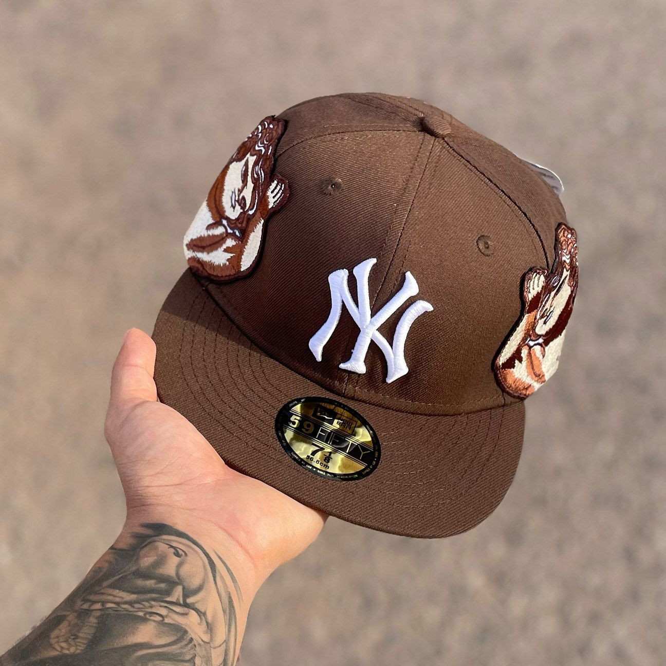 NEW ERA JON STAN HYPE BROWN NEW YORK YANKEES EMBROIDERED CASUAL BASEBALL CAP-Maverick