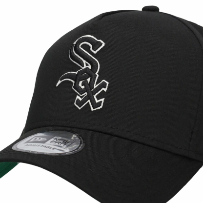 NEW ERA 9FORTY A MLB CHICAGO WHITE SOX. BLACK EDITION BASEBALL CAP-Maverick