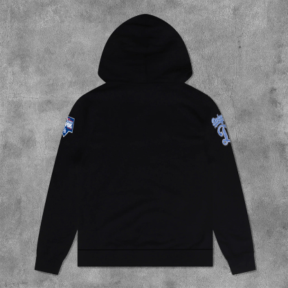 Casual Los Angeles Letters Print Long Sleeve Hoodies-Maverick