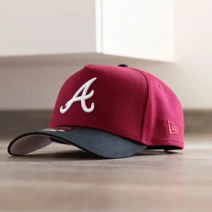 NEW ERA 9FORTY A-FRAME MLB ATLANTA BRAVES 30TH ANNIVERSARY TWO TONE / PINK UV SNAPBACK CAP-Maverick