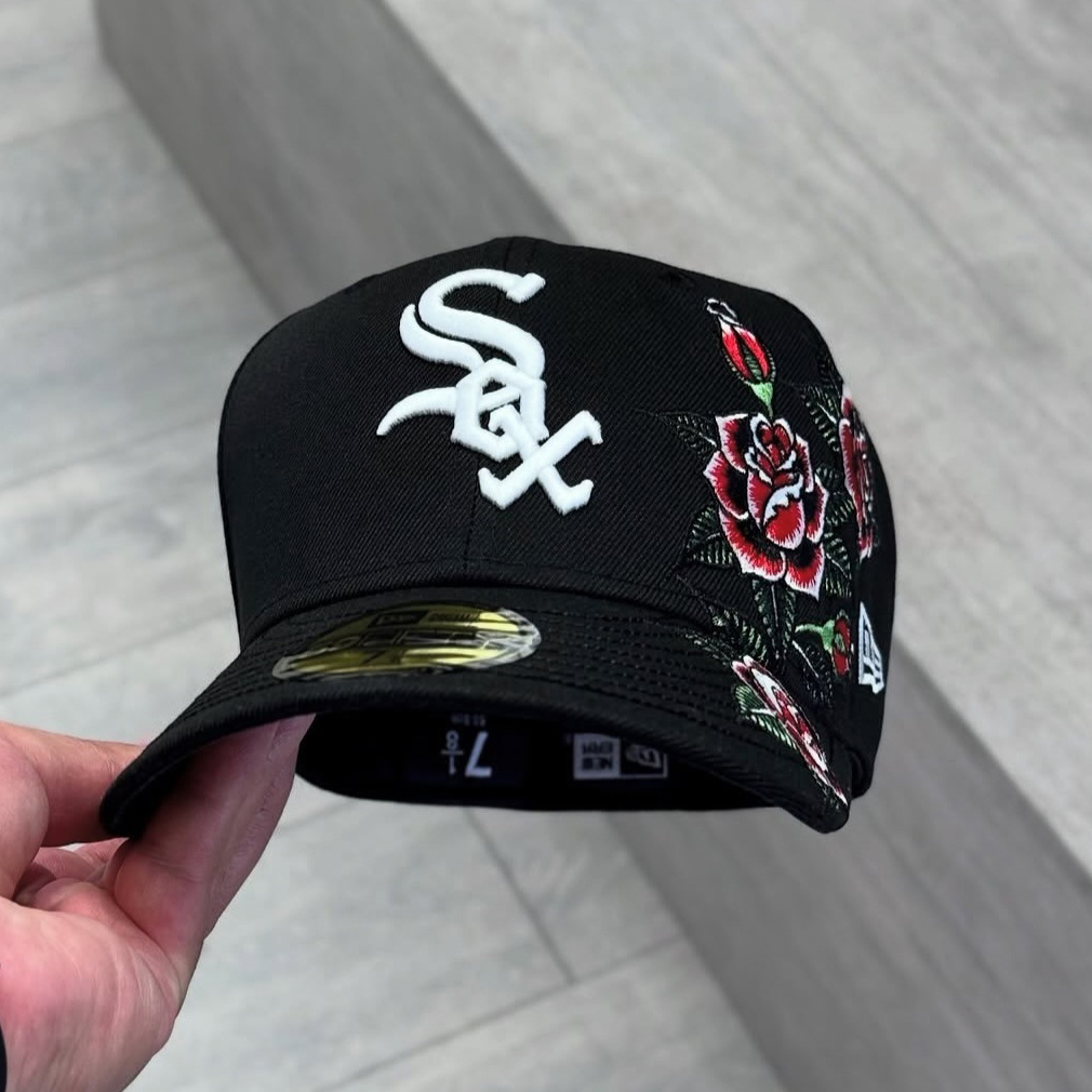 NEW ERA CHICAGO WHITE SOX FLORAL COLLECTION EMBROIDERED CASUAL BASEBALL CAP-Maverick