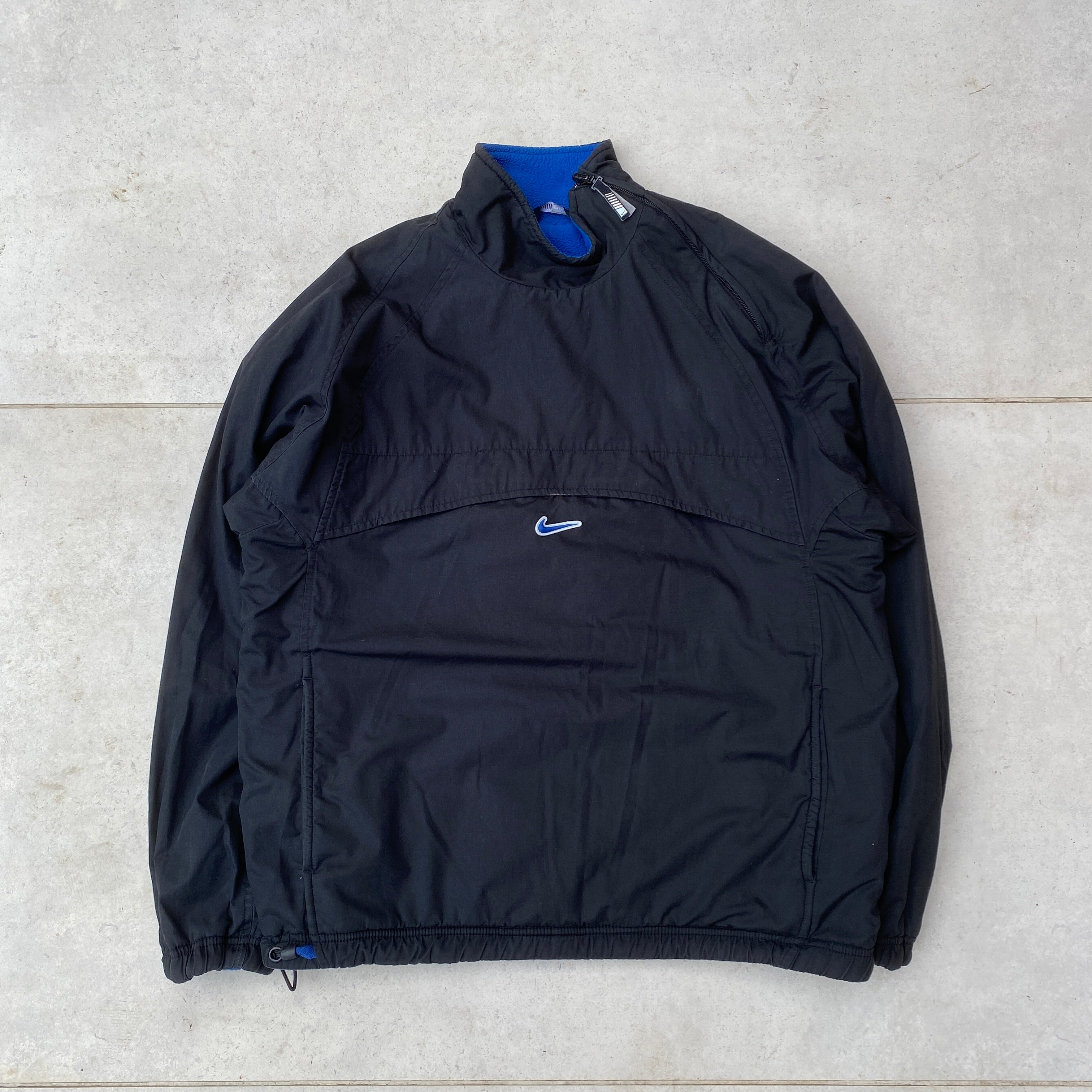 2000'sReversible Fleece Sidewinder Fleece Jacket Black Blue-Maverick