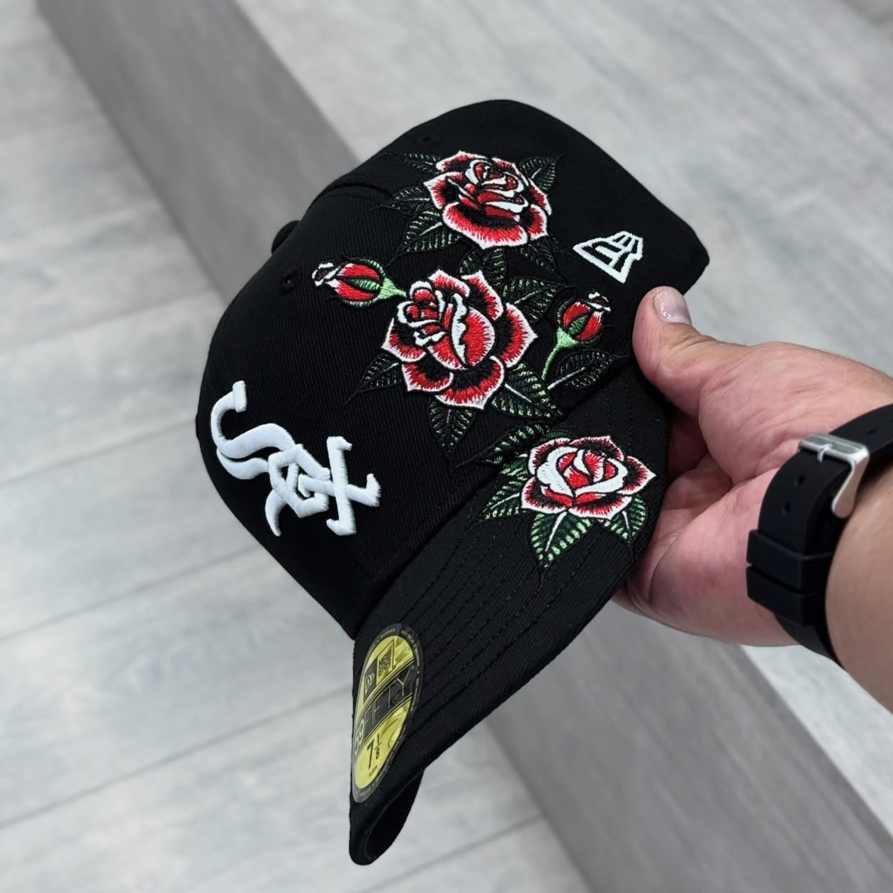 NEW ERA CHICAGO WHITE SOX FLORAL COLLECTION EMBROIDERED CASUAL BASEBALL CAP-Maverick