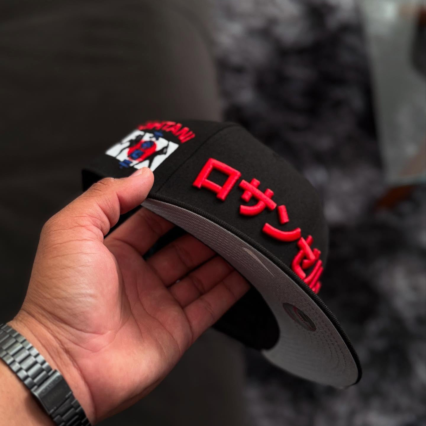 NEW ERA BLACK LOS ANGELES DODGERS KANJI SHOHEI OHTANI EMBROIDERED CASUAL BASEBALL CAP-Maverick