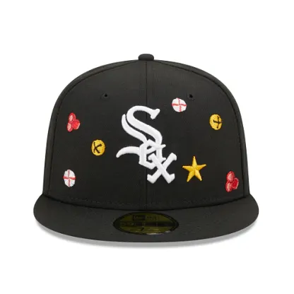 NEW ERA CHICAGO WHITE SOX MLB SLEIGH 59FIFTY CERRADA EMBROIDERED CASUAL BASEBALL CAP-Maverick