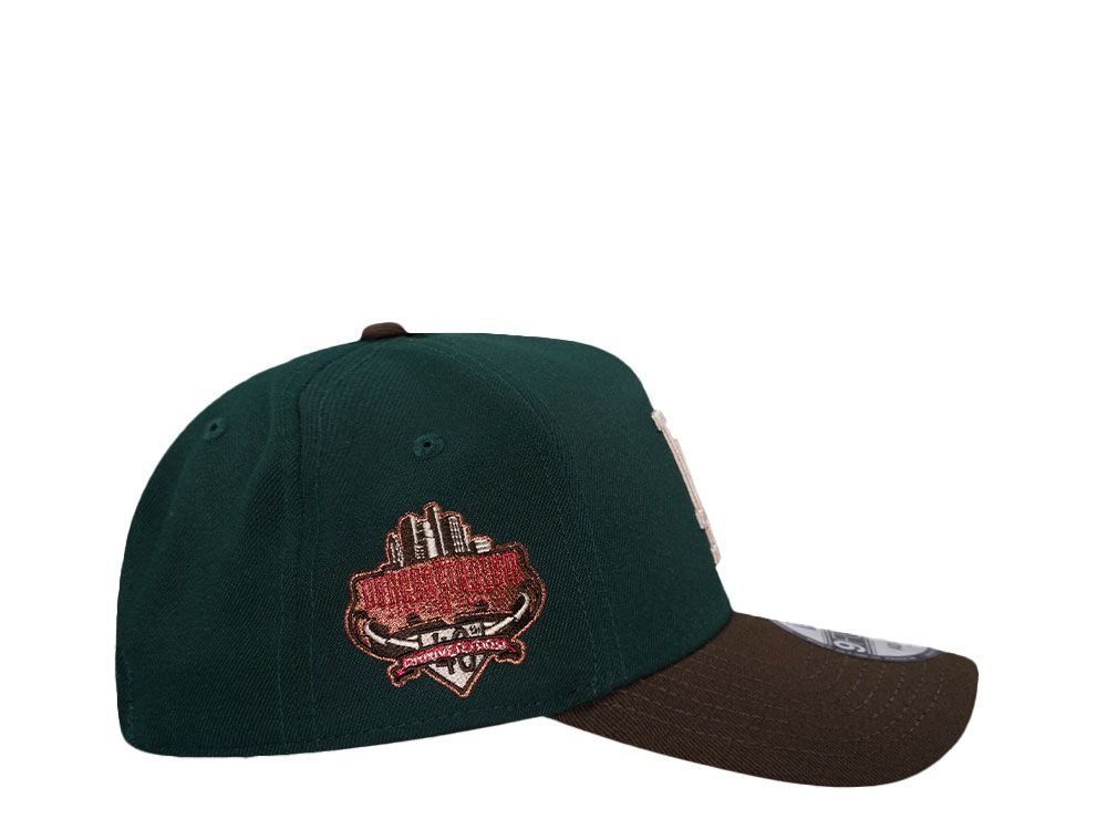 NEW ERA LOS ANGELES DODGERS 40TH ANNIVERSARY DARK GREEN TWO TONE 9FORTY A FRAME SNAPBACK CAP-Maverick