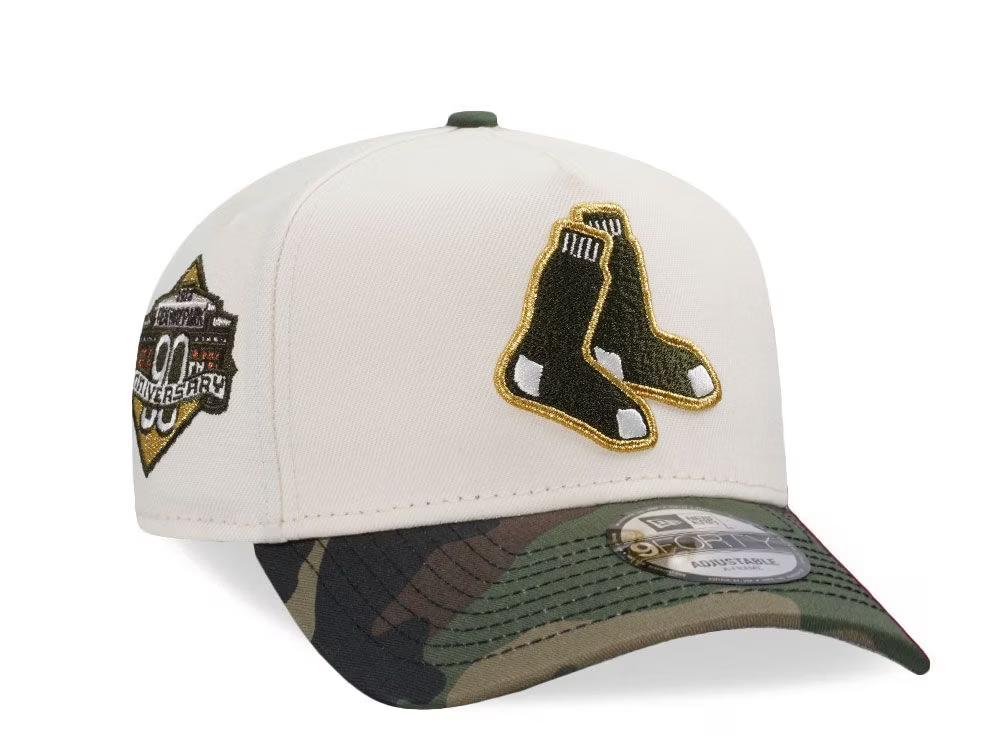 NEW ERA BOSTON RED SOX FENWAY 90TH ANNIVERSARY CHROME CAMO TWO TONE EDITION 9FORTY A FRAME SNAPBACK CAP-Maverick
