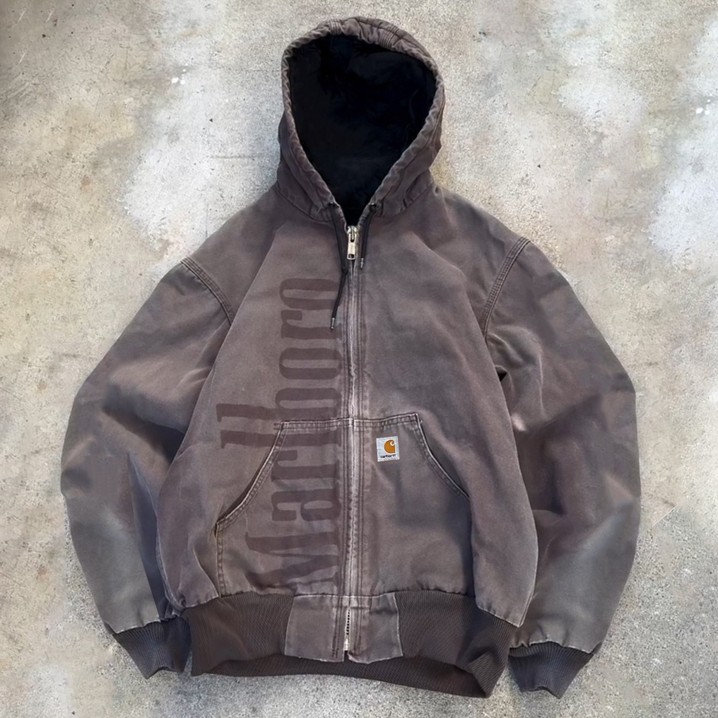 Personalized Letters Printed Long Sleeve Zipper Design Jacket-Maverick