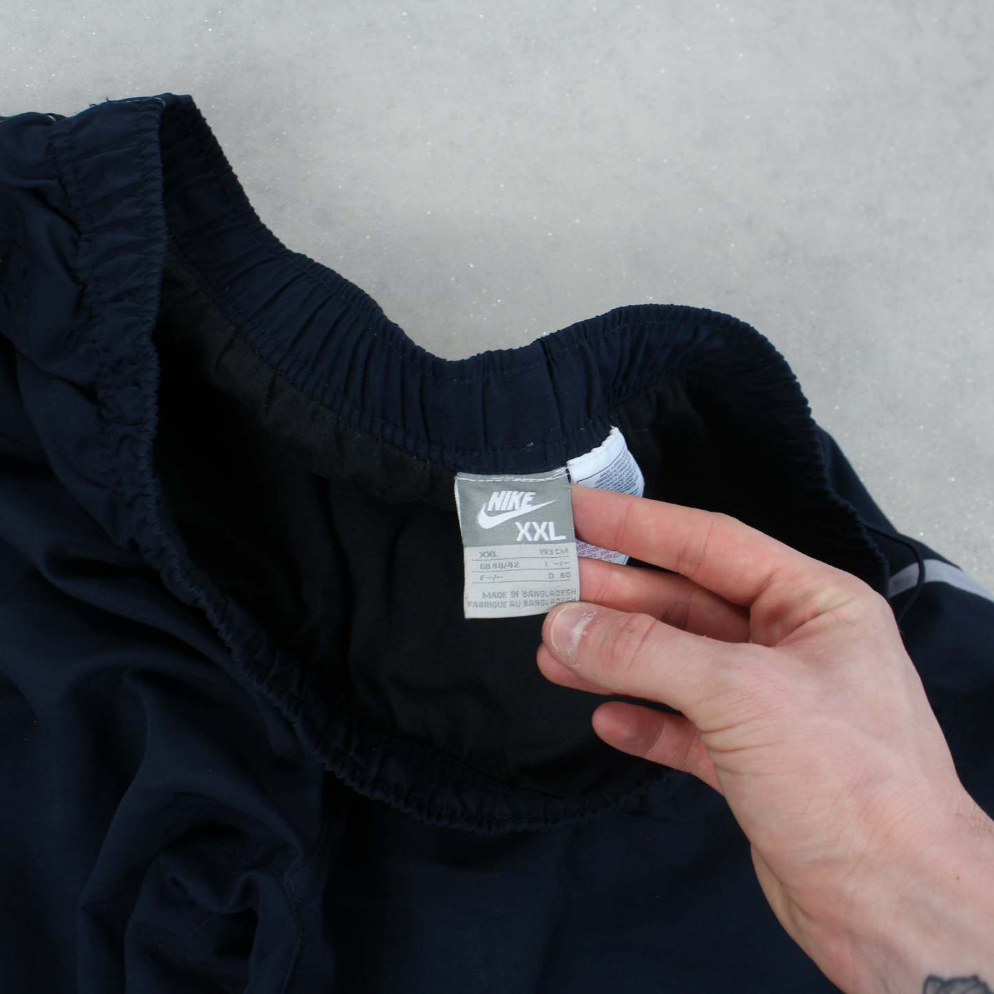 RARE 00s Baggy Trackpants Navy-Maverick