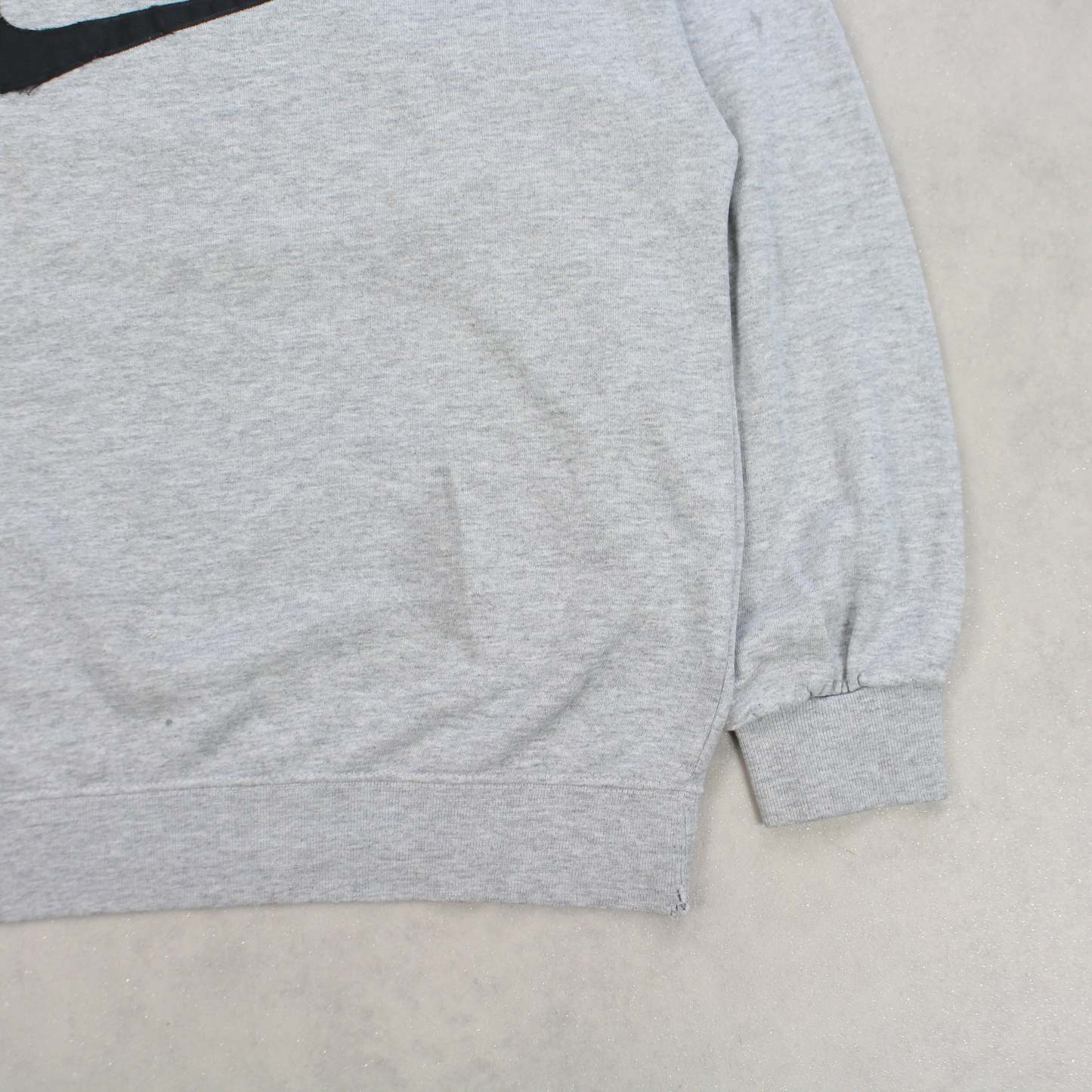RARE 1990s  Swoosh Sweatshirt Grey-Maverick