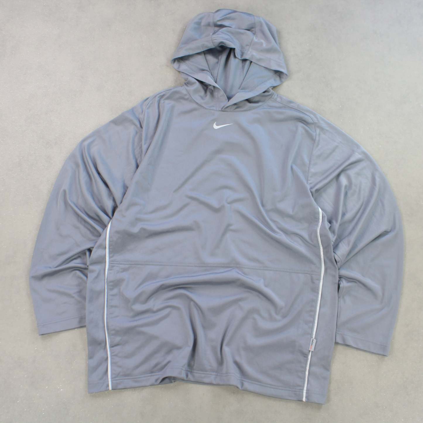 RARE 00s Basketball  Hoodie Grey-Maverick
