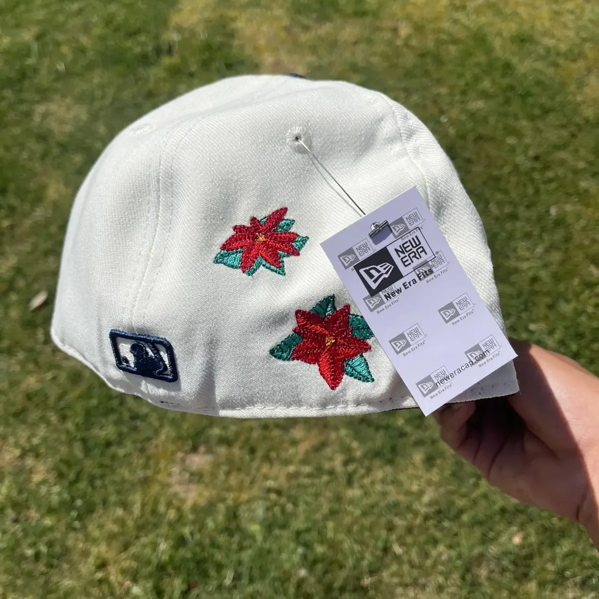 NEW ERA NEW YORK YANKEES POINSETTIA EMBROIDERED CASUAL BASEBALL CAP-Maverick