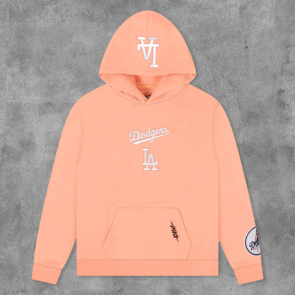 Casual Los Angeles Print Long Sleeve Hoodies-Maverick