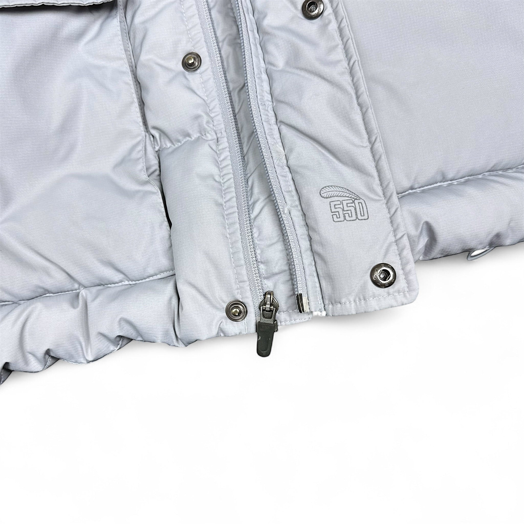 Vintage Y2K Down Pufferjacke Grau-Maverick