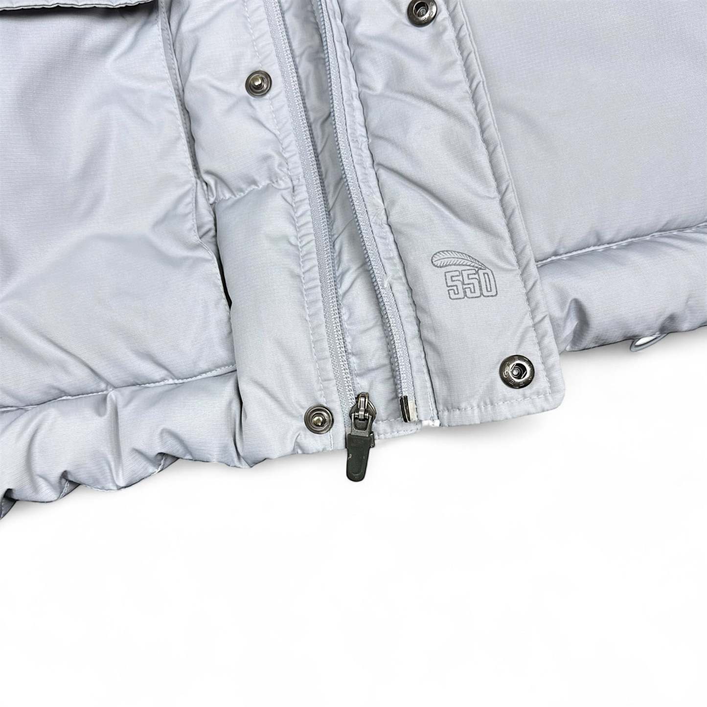 Vintage Y2K Down Pufferjacke Grau-Maverick