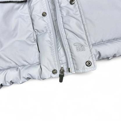 Vintage Y2K Down Pufferjacke Grau-Maverick