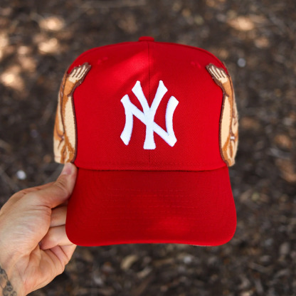 NEW ERA (RED) JON STAN YANKEES EMBROIDERED CASUAL BASEBALL CAP-Maverick