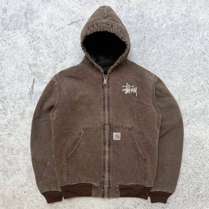 Joint Printed Long Sleeve Zipper Design Jacket-Maverick