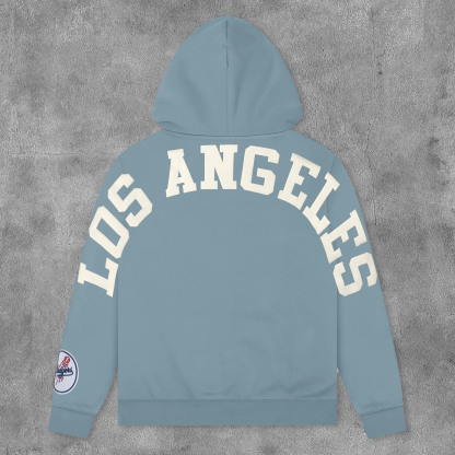 Casual Los Angeles Print Long Sleeve Hoodies-Maverick