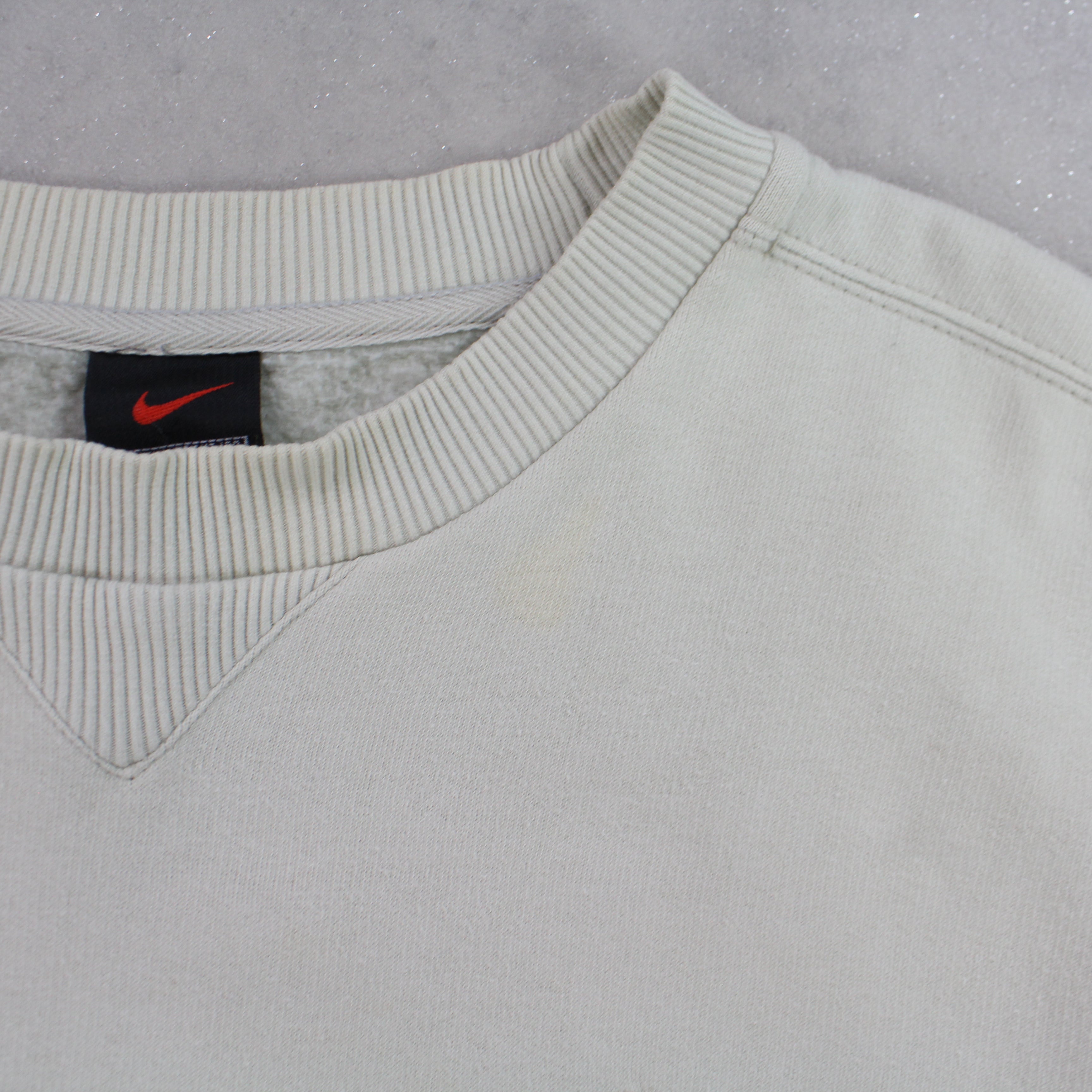 RARE 1990s  Swoosh Sweatshirt Cream-Maverick