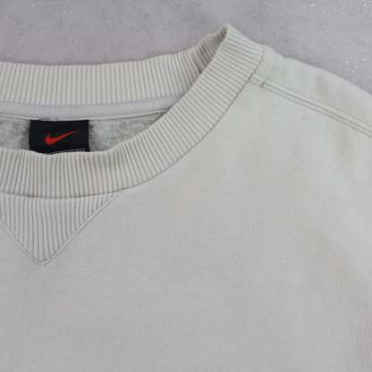 RARE 1990s  Swoosh Sweatshirt Cream-Maverick