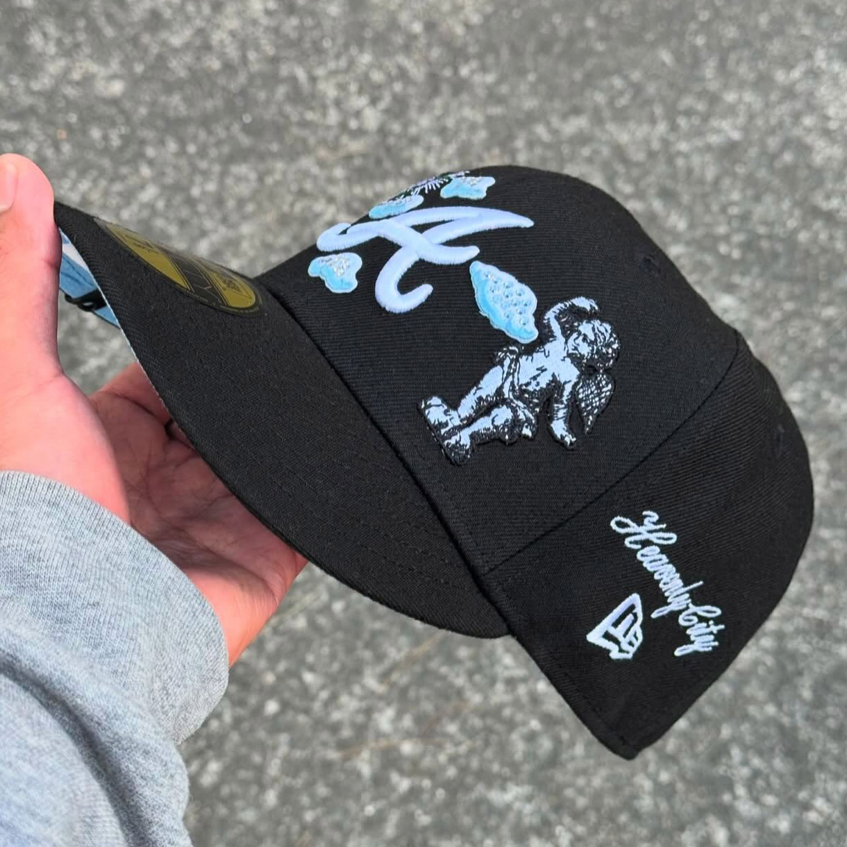 NEW ERA ATLANTA BRAVES HEAVENLY CITY EMBROIDERED CASUAL BASEBALL CAP-Maverick