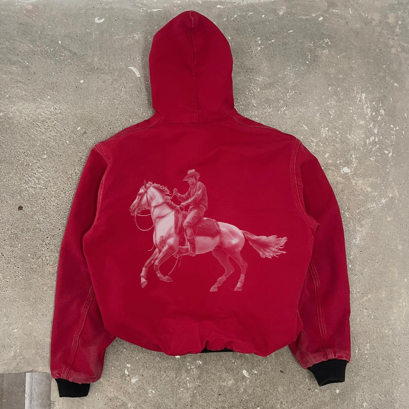 Letters Printed Long Sleeve Zipper Design Jacket-Maverick