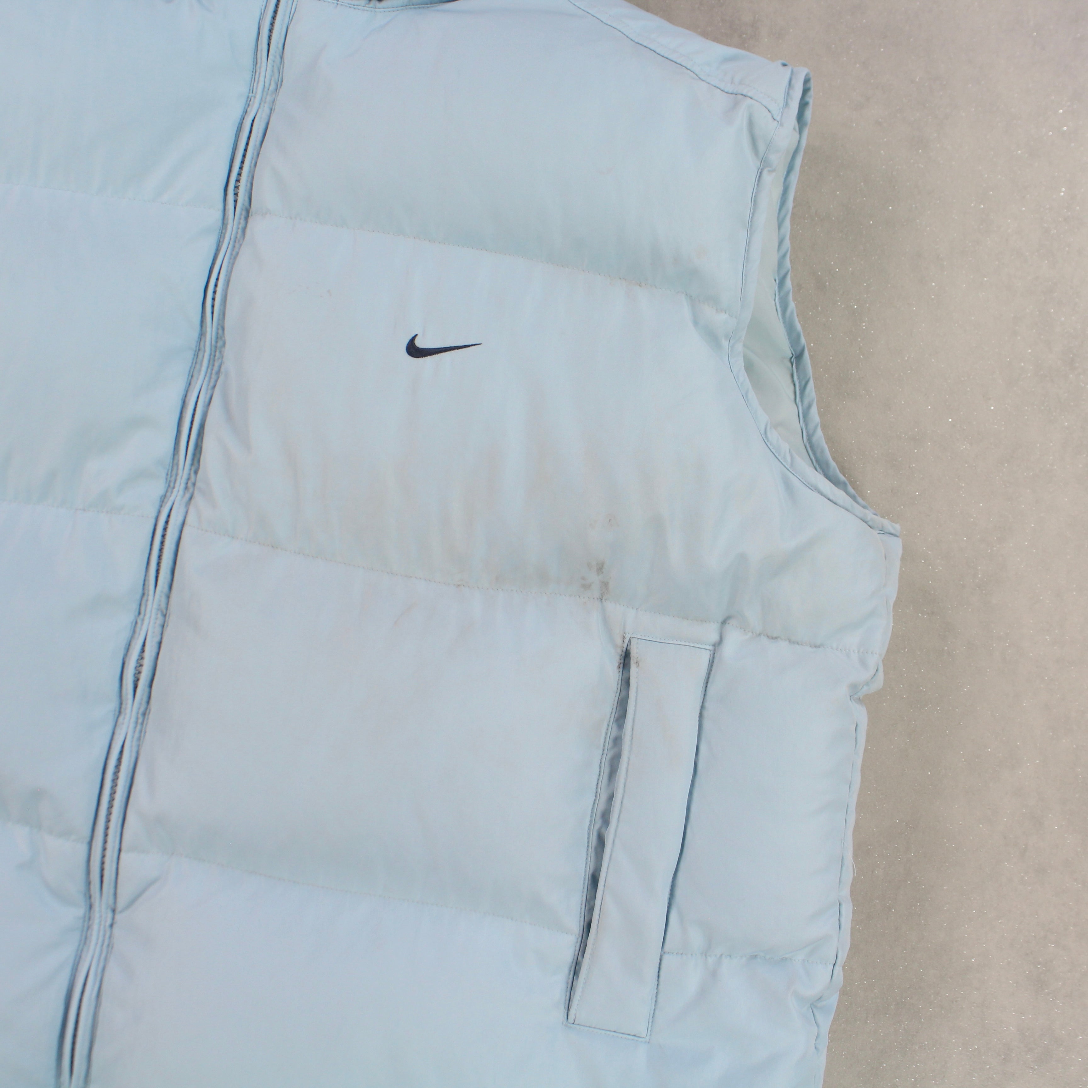 RARE 2000s Puffer Gilet Blue-Maverick