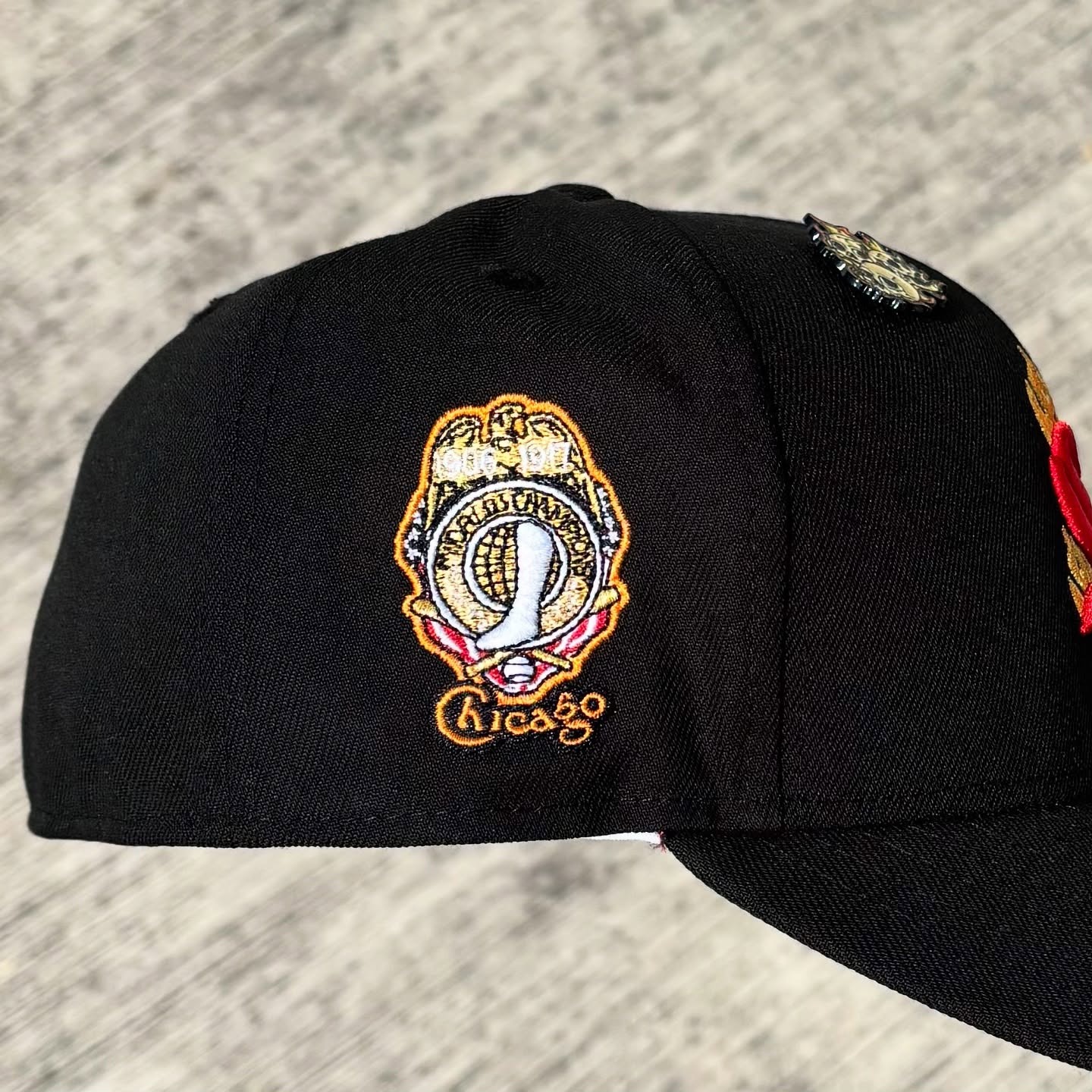 NEW ERA CHICAGO WHITE SOX FLAME BLACK PRIME EDITION EMBROIDERED CASUAL BASEBALL CAP-Maverick