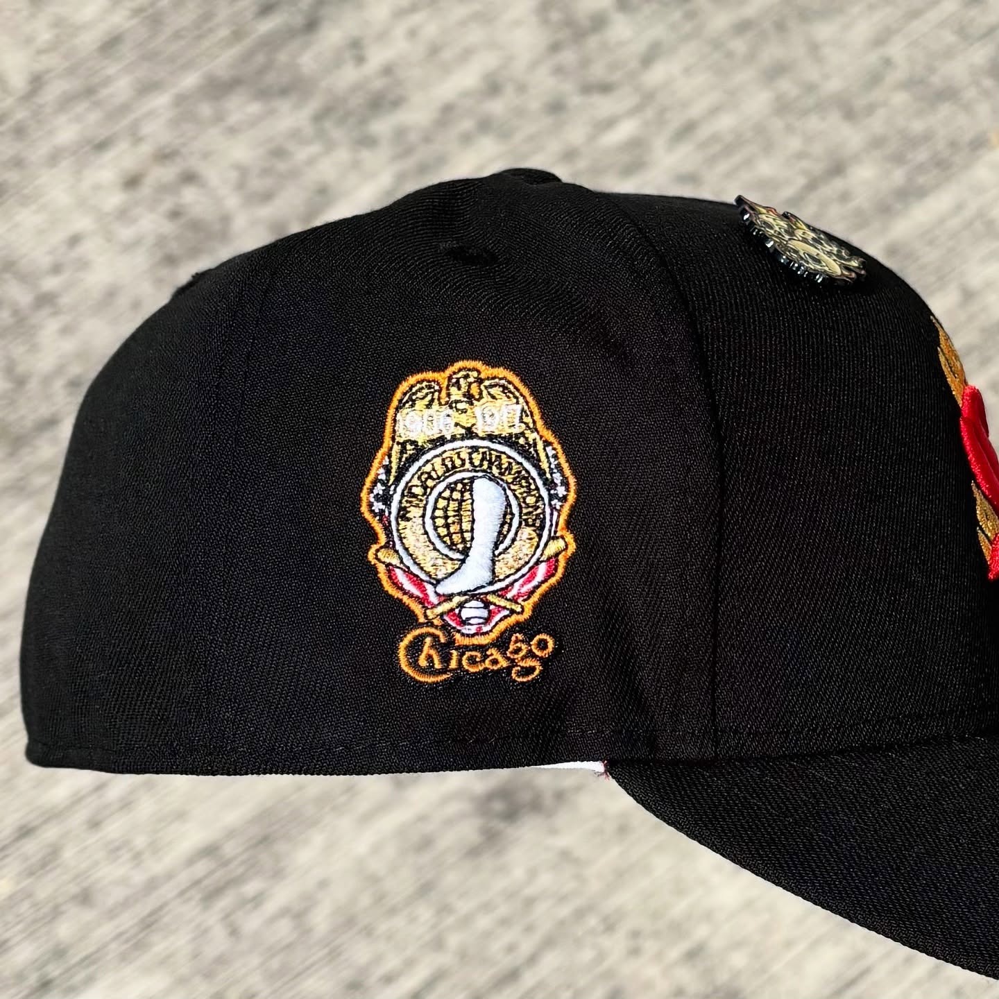 NEW ERA CHICAGO WHITE SOX FLAME BLACK PRIME EDITION EMBROIDERED CASUAL BASEBALL CAP-Maverick