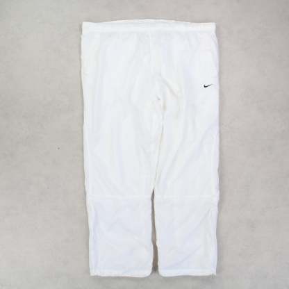 RARE 00s Baggy Trackpants White-Maverick