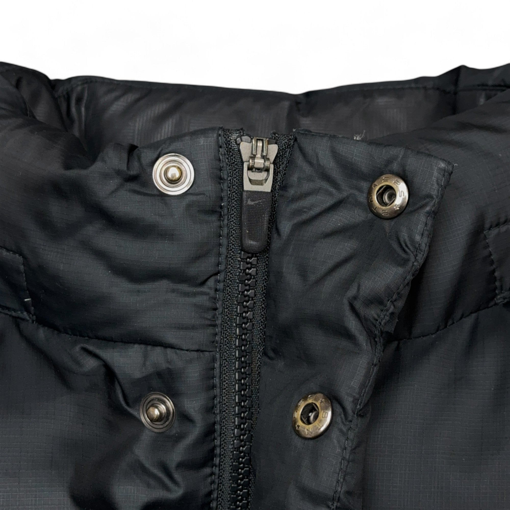 Vintage Puffer Daunenjacke Schwarz