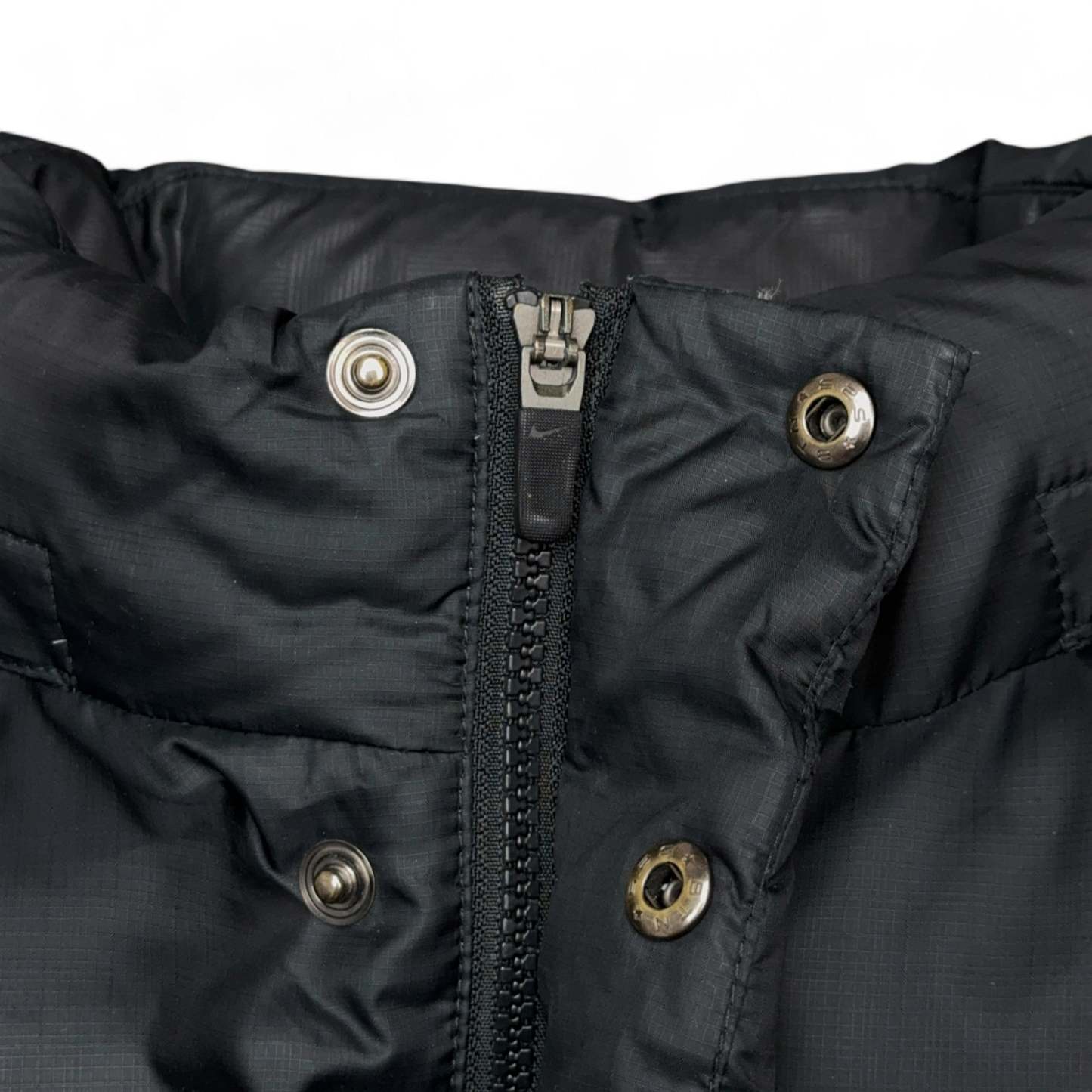 Vintage Puffer Daunenjacke Schwarz