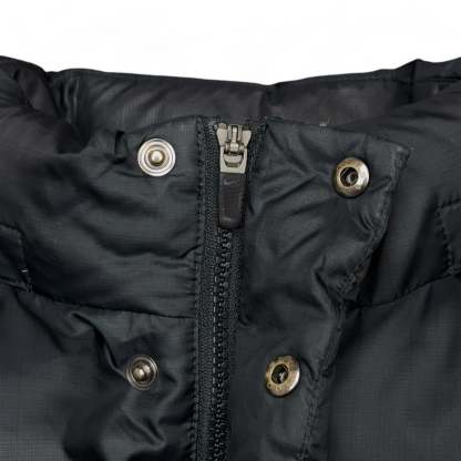 Vintage Puffer Daunenjacke Schwarz