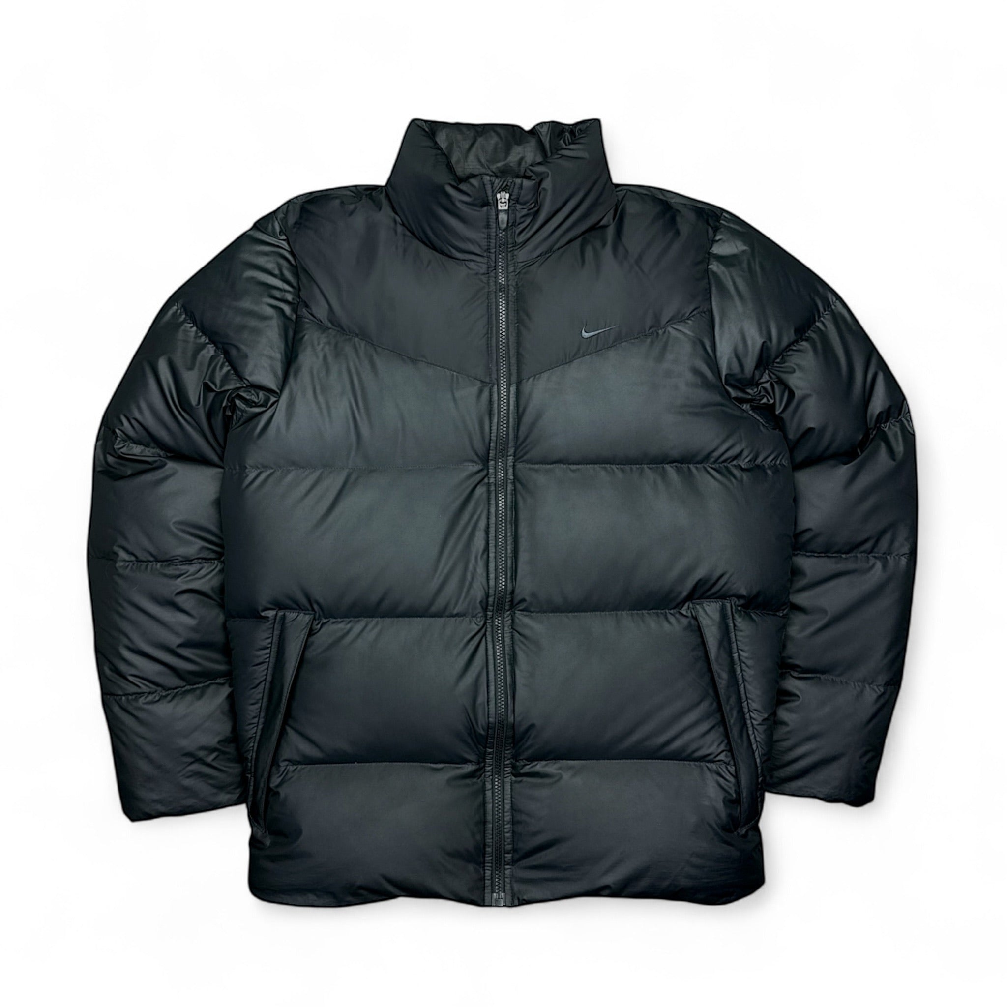 Vintage Puffer Daunenjacke Schwarz-Maverick