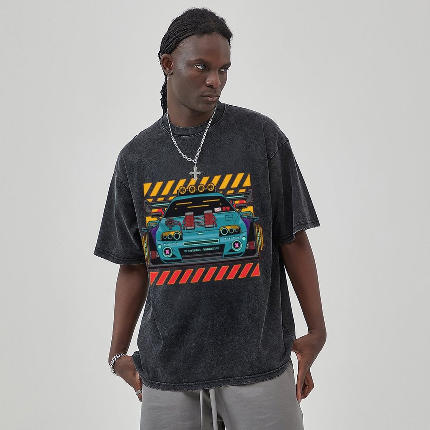 Unisex Vintage Solid Wash Denim T-Shirts 1003