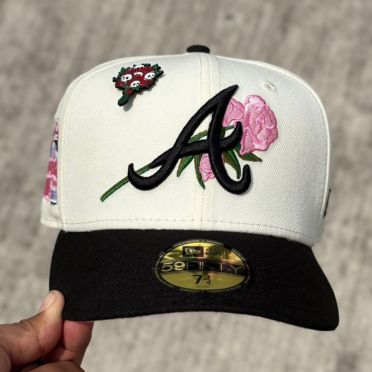 NEW ERA ATLANTA BRAVES ALL STAR GAME 2000 CHROME ROSE EMBROIDERED CASUAL BASEBALL CAP-Maverick