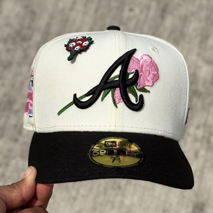 NEW ERA ATLANTA BRAVES ALL STAR GAME 2000 CHROME ROSE EMBROIDERED CASUAL BASEBALL CAP-Maverick