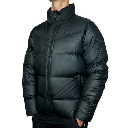 Vintage Puffer Daunenjacke Schwarz-Maverick
