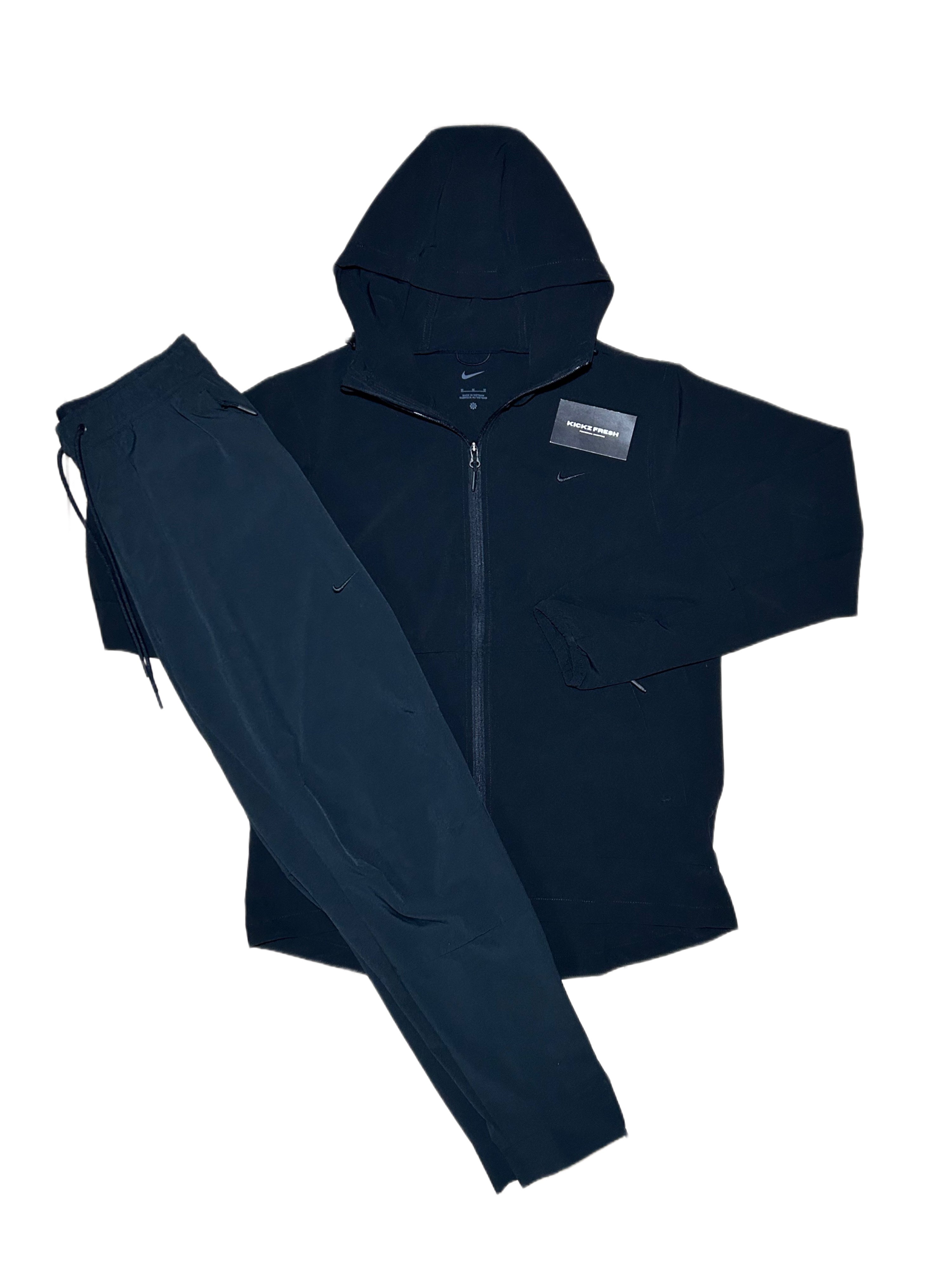 Woven challenger black tracksuit