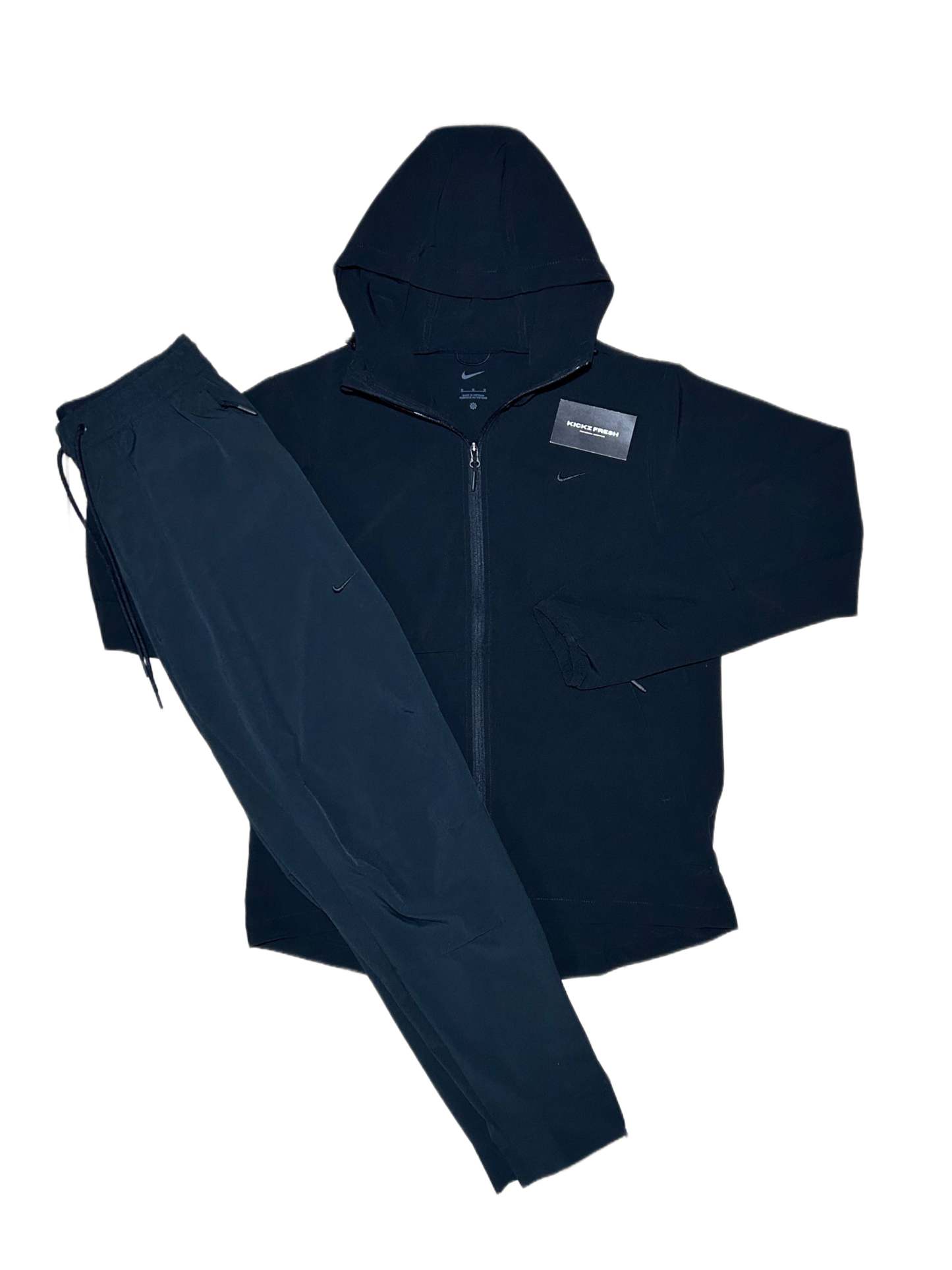 Woven challenger black tracksuit