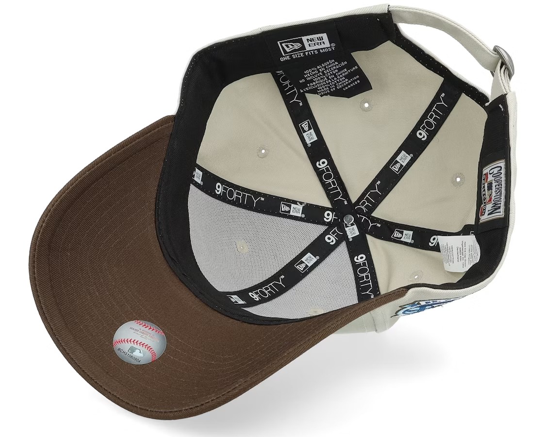 NEW ERA LOS ANGELES DODGERS CONTRAST WORLD SERIES PATCH 9FORTY STONE/BROWN ADJUSTABLE-Maverick