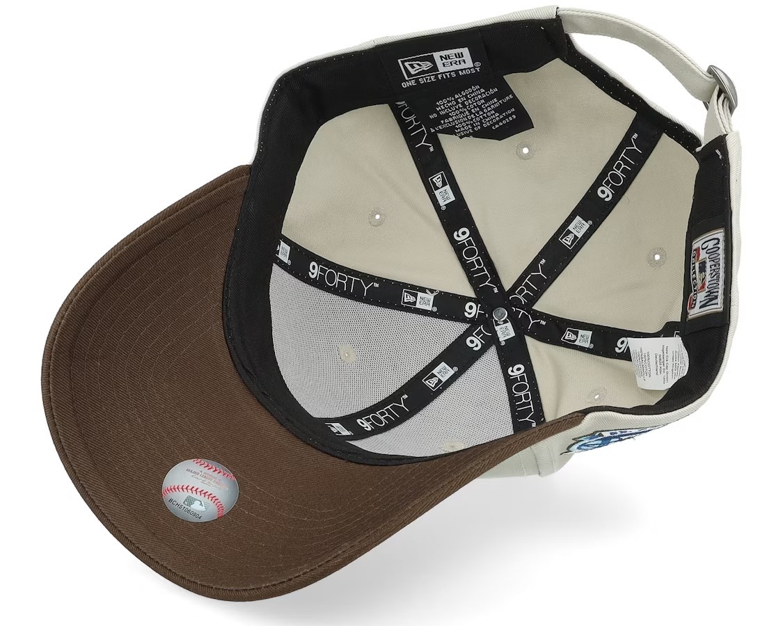 NEW ERA LOS ANGELES DODGERS CONTRAST WORLD SERIES PATCH 9FORTY STONE/BROWN ADJUSTABLE-Maverick
