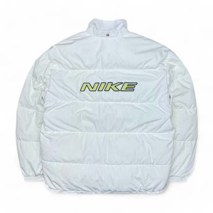 Vintage 90s Rare Down Spellout Pufferjacke Wei?-Maverick