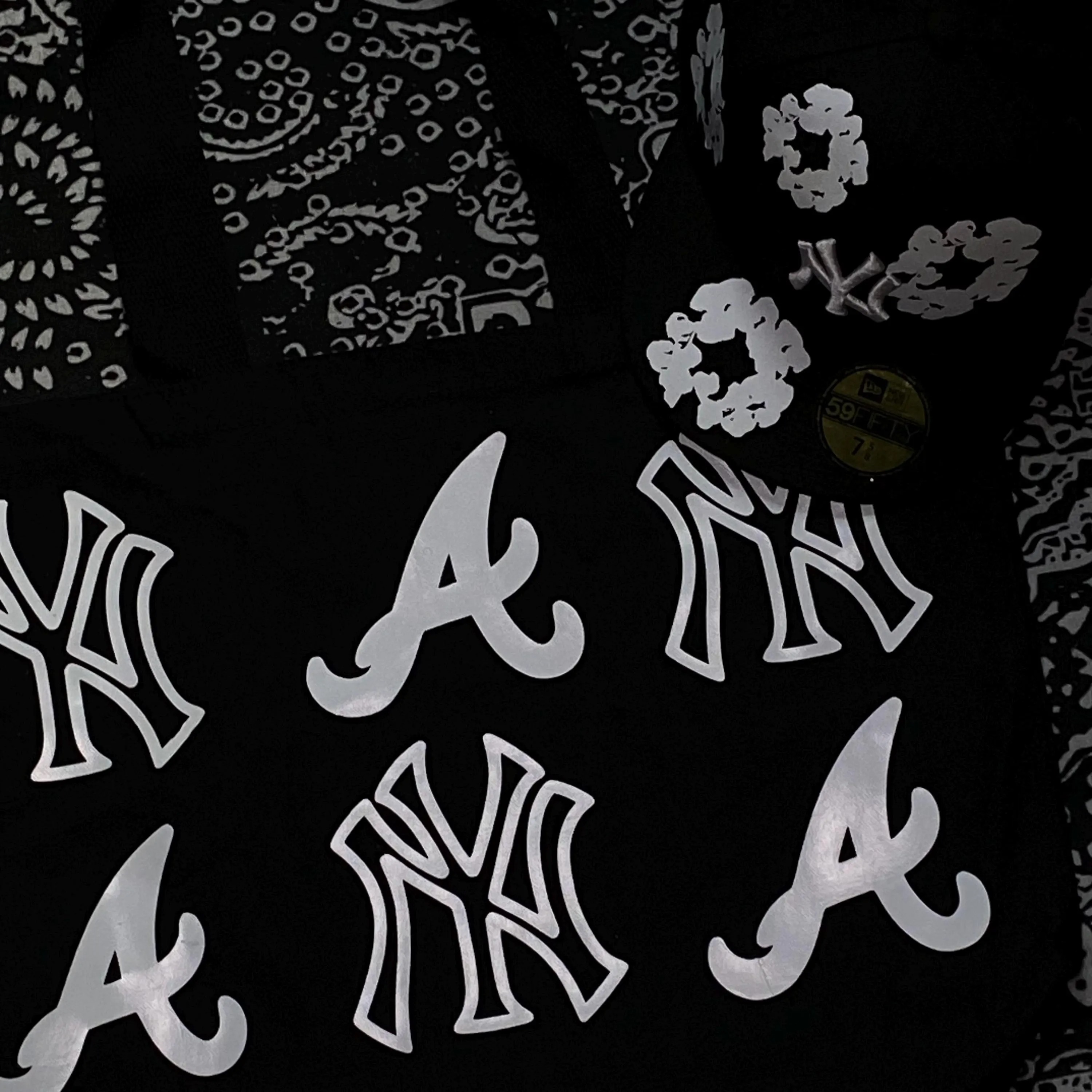 NEW YORK YANKEES DENIM TEARS BLACK FC EXCLUSIVE 59FIFTY-Maverick