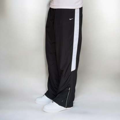 RARE 00s Baggy Trackpants Black-Maverick